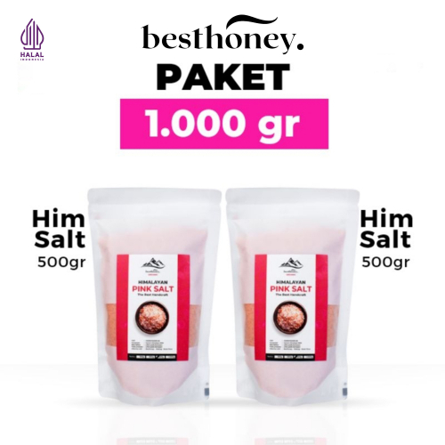 

Besthoney Paket Himalayan Salt Garam Himalaya Organik Pink Salt