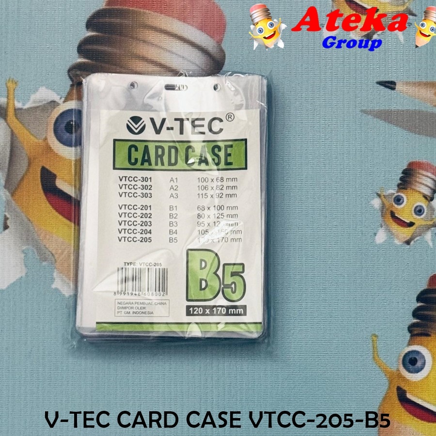 

[1PAK/20PCS] V-TEC CARD CASE VTCC-205-B5 ID CARD
