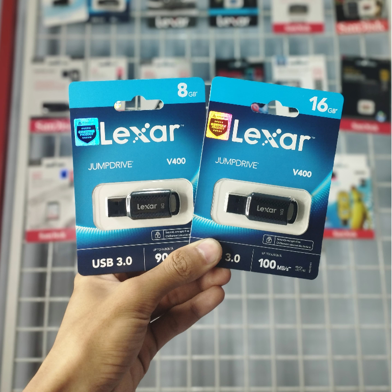 Lexar JumpDrive V400 USB Flashdisk 8GB/16GB USB 3.0