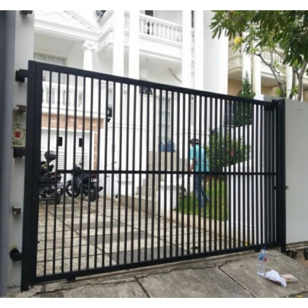 pagar minimalis besi galvanis