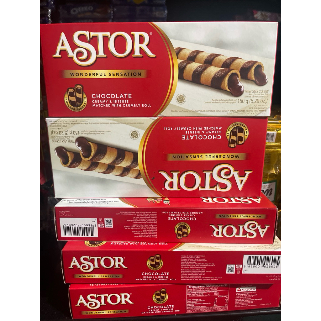

Wafer Astor 150gr/wafer cokelat pack