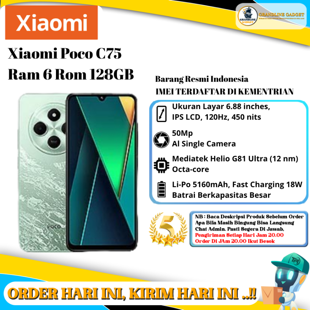 Xiaomi Poco C75 Ram 6/128GB | Ram 8/256GB