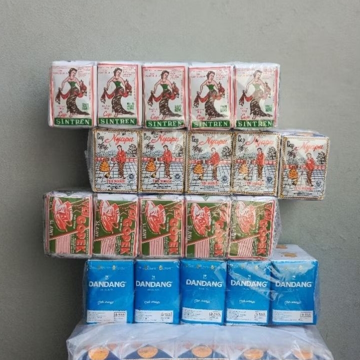 

Paket Usaha Teh Racikan Khas Solo 4 Slop isi 40pcs Sintren Nyapu Gopek Slawi Dandang Biru Es Teh Jumbo