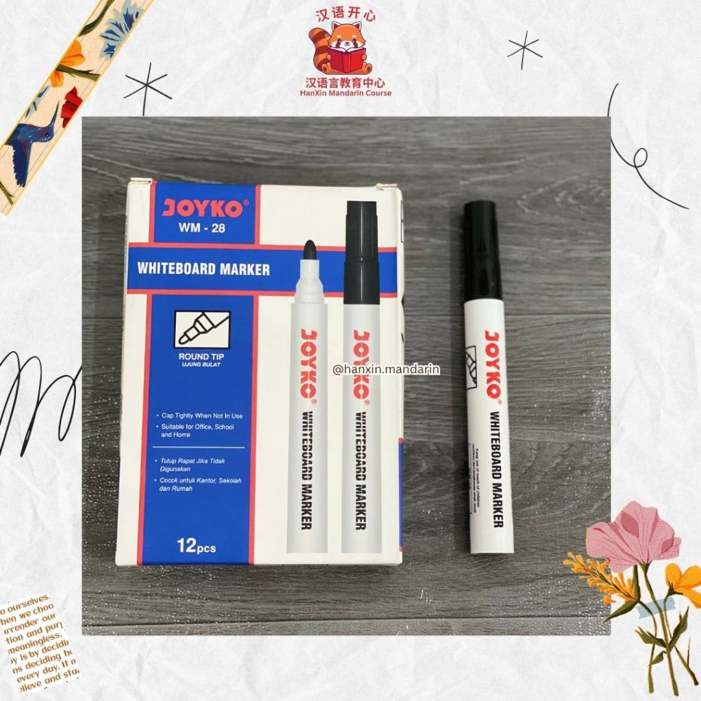 

Spidol Papan Tulis Hitam Biru Joyko 1 Dus 1 Pcs