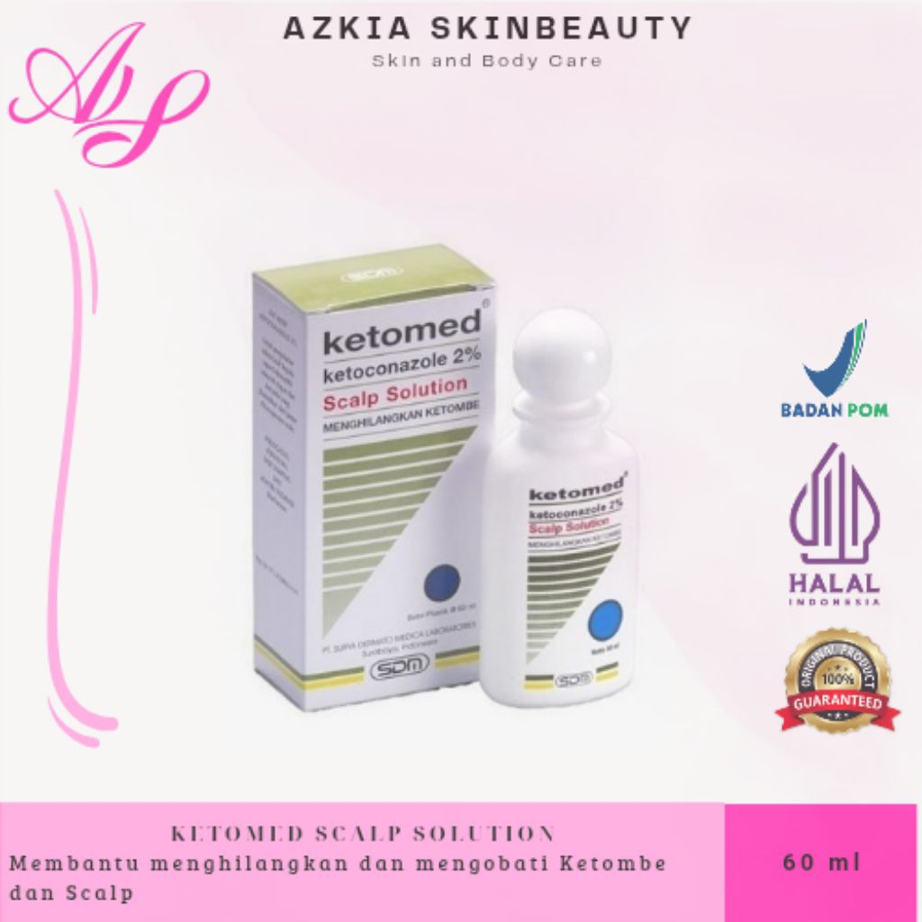KETOMED SS / KETOMED SHAMPOO / SAMPO ANTI KETOMBE / KETOMED SCALP SOLUTION 60 ML