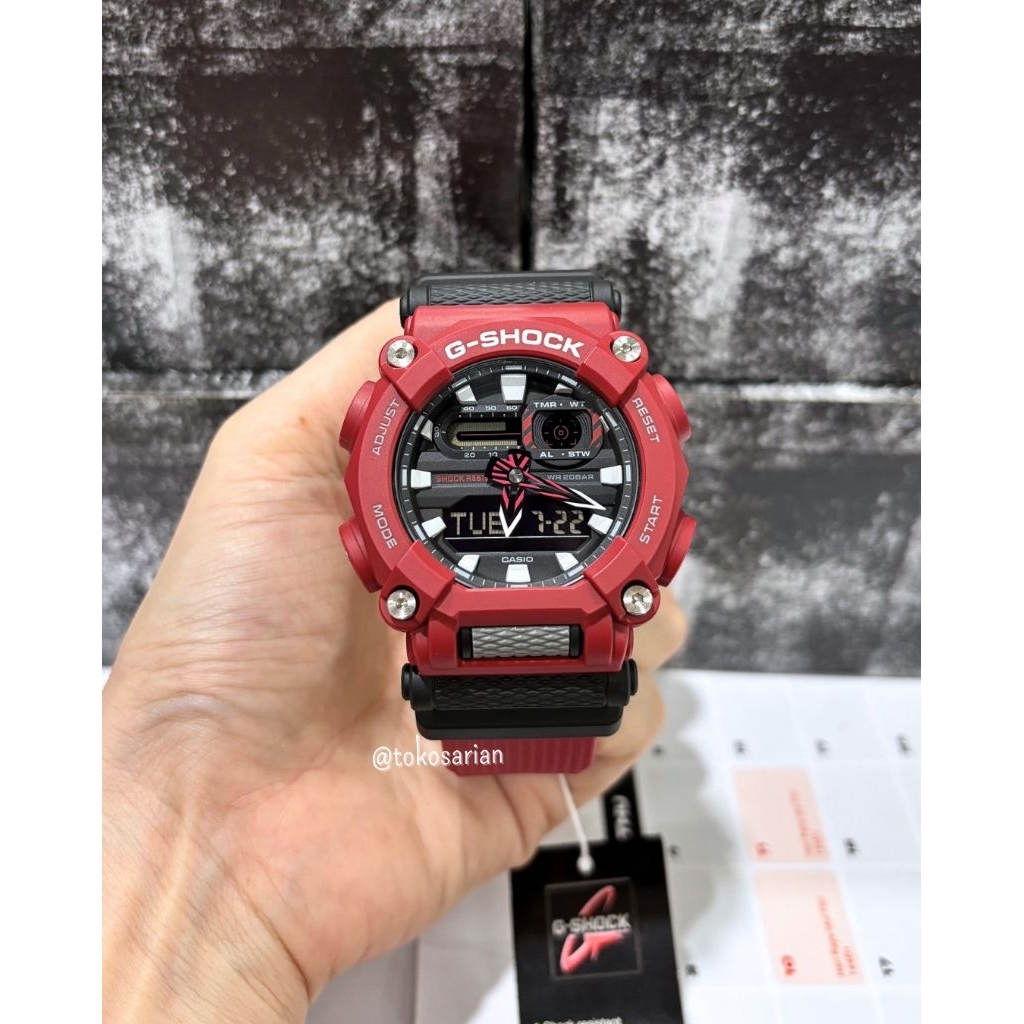 G-Shock GA-900-4ADR Original Bergaransi Jam Tangan G-Shock Pria Analog Digital