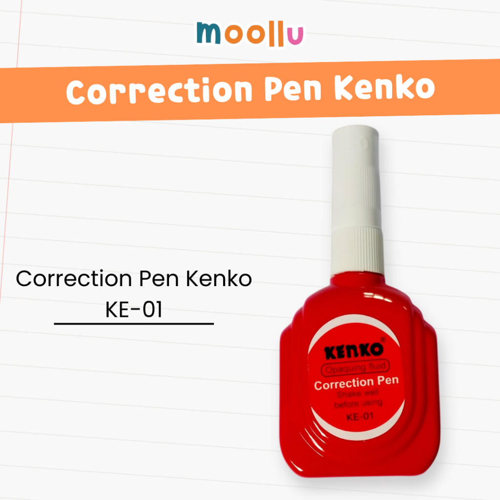 

Kenko Correction Pen Stipo Penghapus Bolpoin Bersih Tipe X