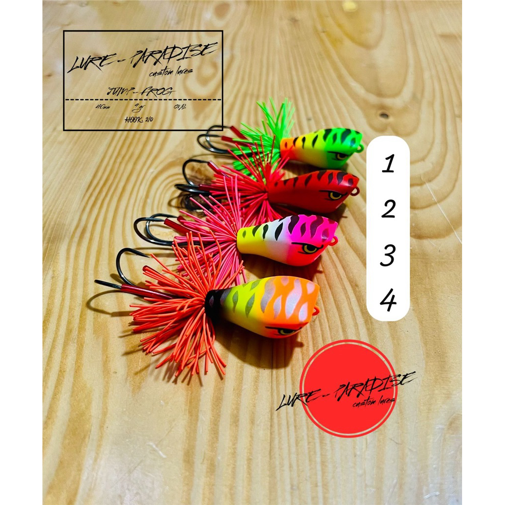 lure paradise Oval Jump Frog 40mm umpan toman & gabus