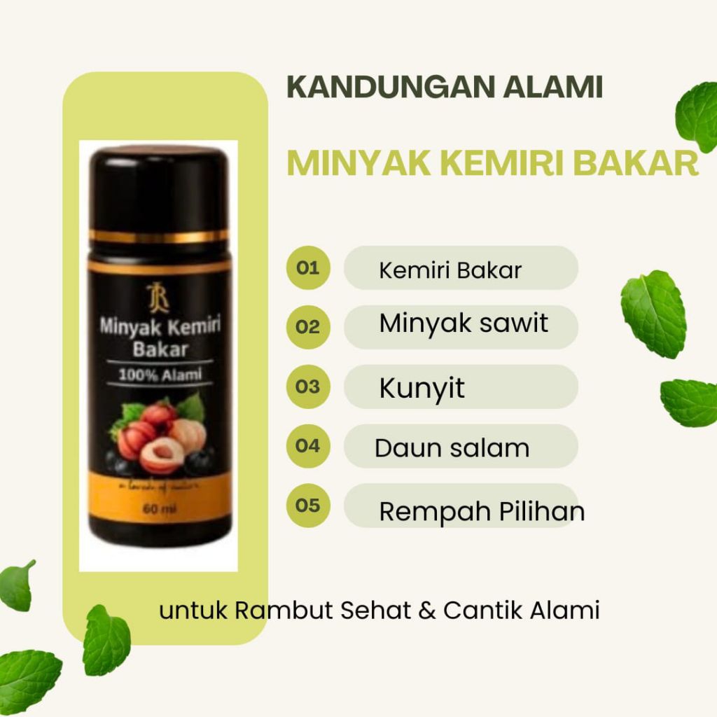 minyak kemiri bakar by. IR perawat rambut