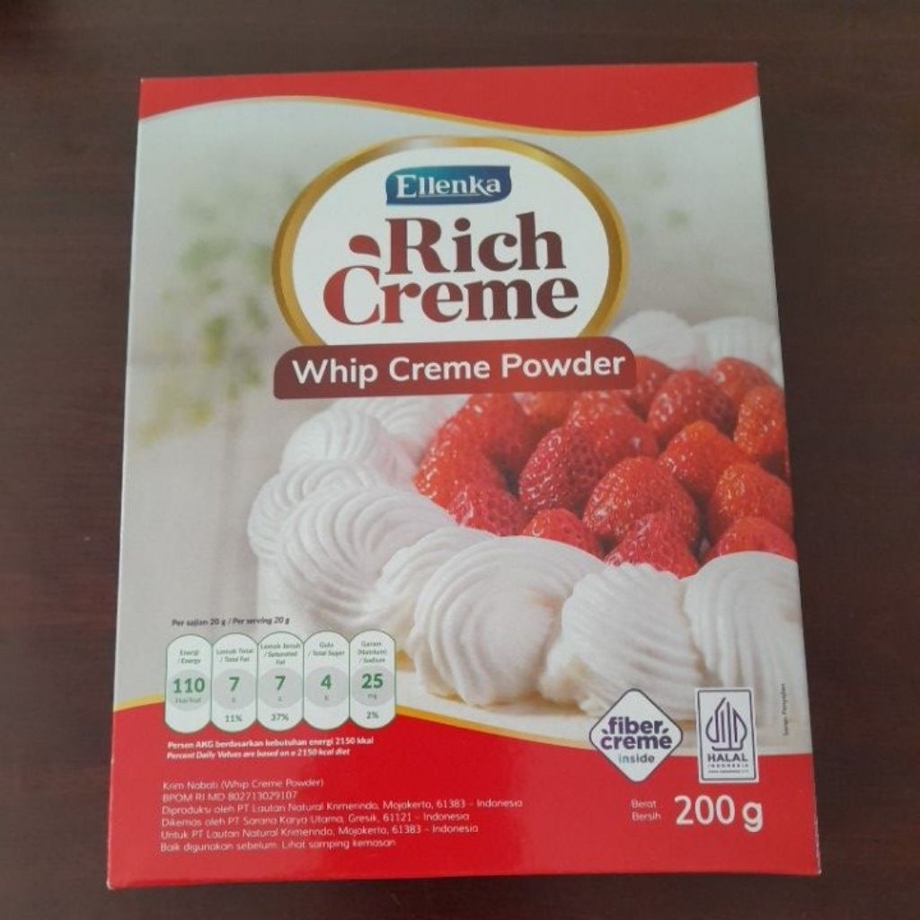 

Ellenka Rich Creme Whip Cream Powder 200 gr