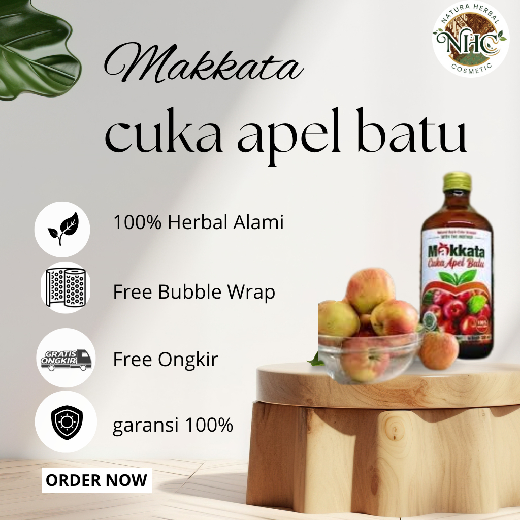 

Makkata Cuka Apel Batu Malang Organic Apple Cider Vinegar Original Cuka ApelYG ori