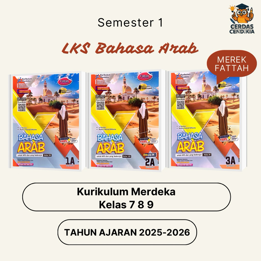 LKS Fattah Bahasa Arab SMP/MTs Kelas 7,8,9 Semester 1 T.A 2025/2026 Kurikulum Merdeka