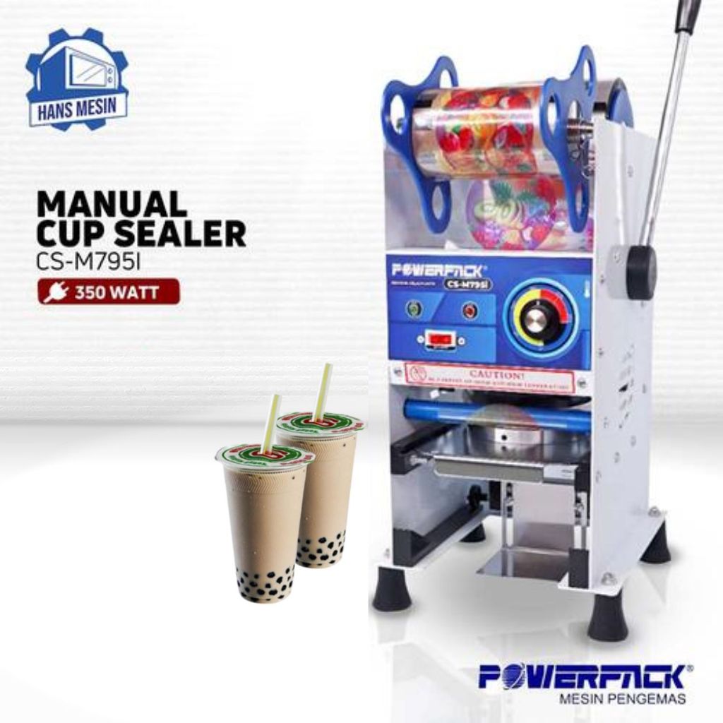 Cup sealer khusus gelas 22 oz POWERPACK CS M795 i