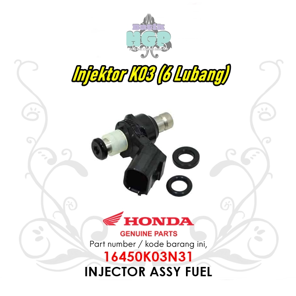16450K03N31 - Injektor Revo Fi, Beat ESP, Scoopy ESP Injector Original AHM