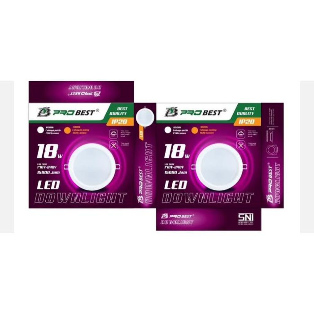 Lampu Tanam Probest Led Downlight 18Watt
