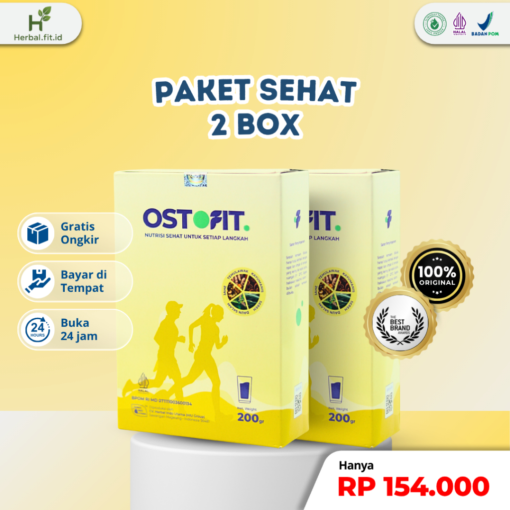 

Ostofit 2 Box - Membantu Mengatasi Nyeri Sendi, Lutut, Pinggang & Rematik