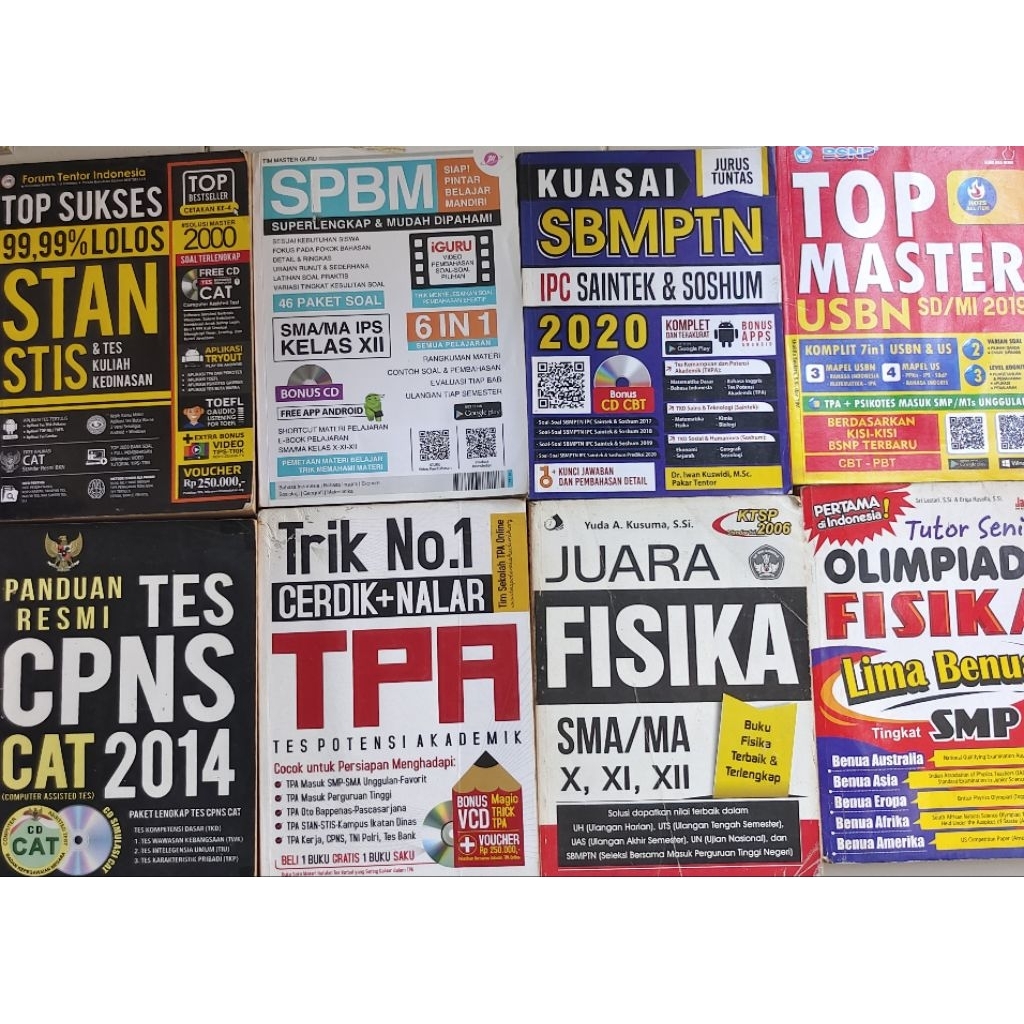 BUKU TARGET NILAI RAPOR - SIAP PENILAIAN ULANGAN - SUKSES UN - SUPER BOOK ULANGAN - TOP MASTER USBN 