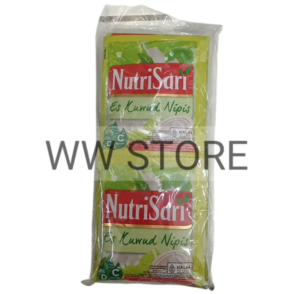 

Minuman serbuk bubuk halal MUI NutriSari Nutri Sari Es Kuwud Nipis Instant Powder Drink 10x11g