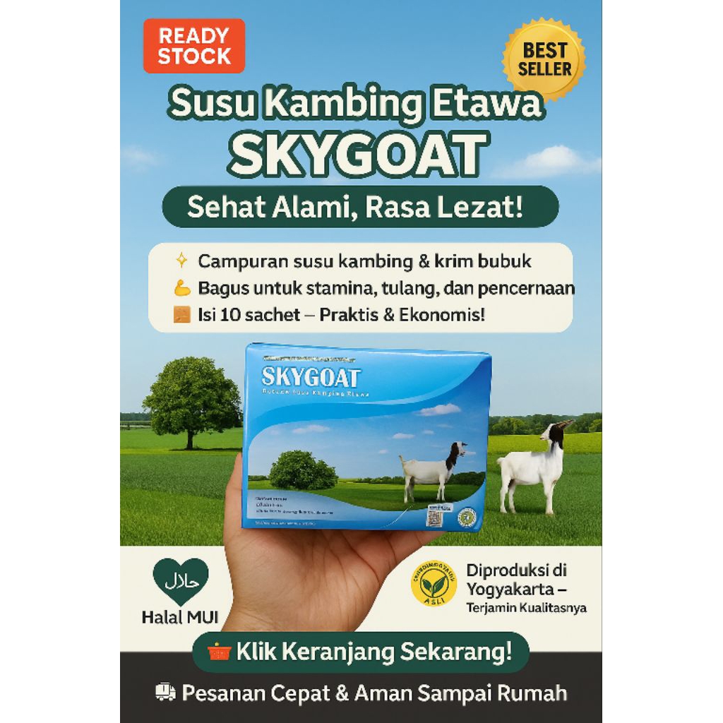 

SKYGOAT - Susu Kambing Etawa Bubuk original