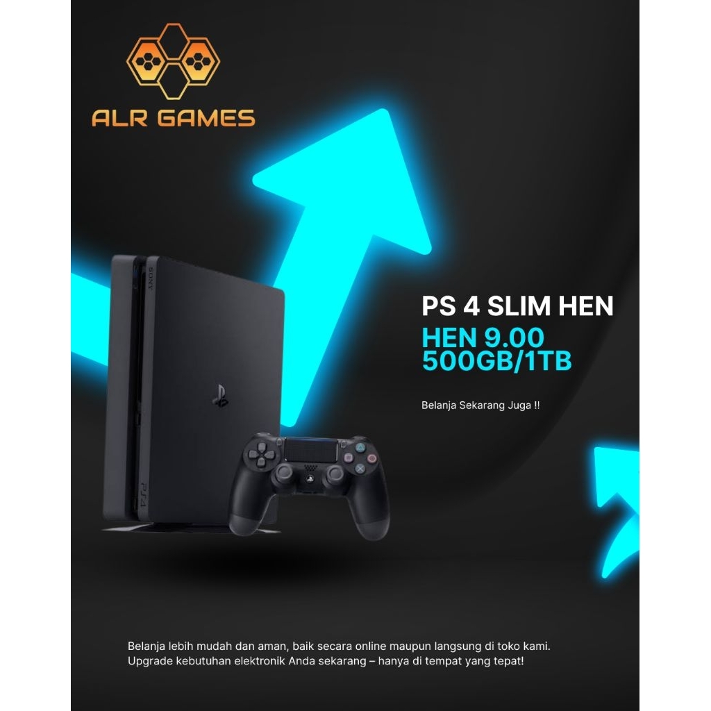 PS 4 SLIM  1TB HEN 9.00 - 12.02 FULL GAME , FULLSET