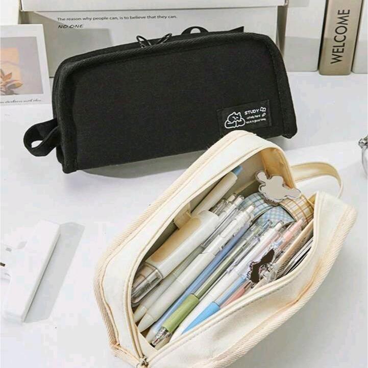 

Kotak Pensil Kain Polos Korean Style Tempat Pensil Lucu Multifungsi Alat Tulis Anak Sekolah
