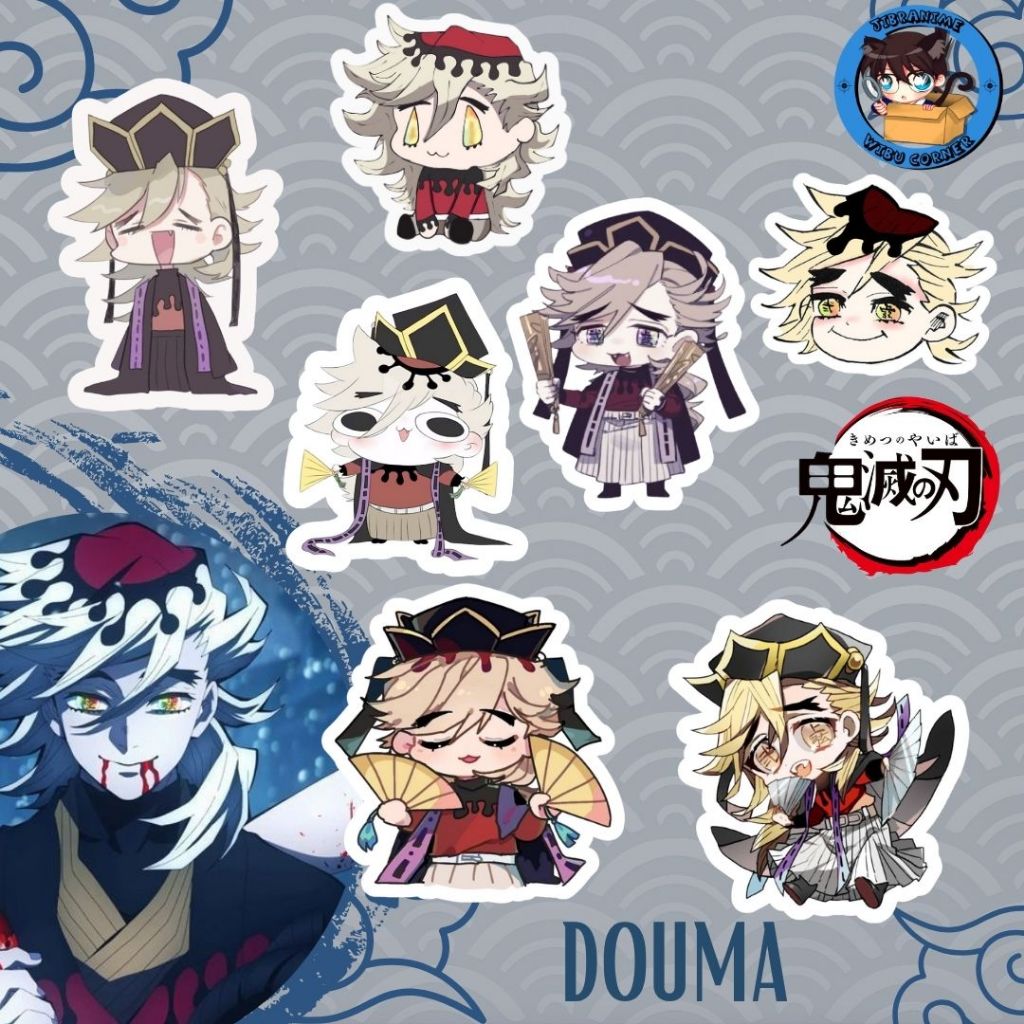 KEYCHAIN / GANTUNGAN KUNCI AKRILIK  DOUMA KIMETSU NO YAIBA / PHONE STRAP KIMETSU NO YAIBA DOUMA