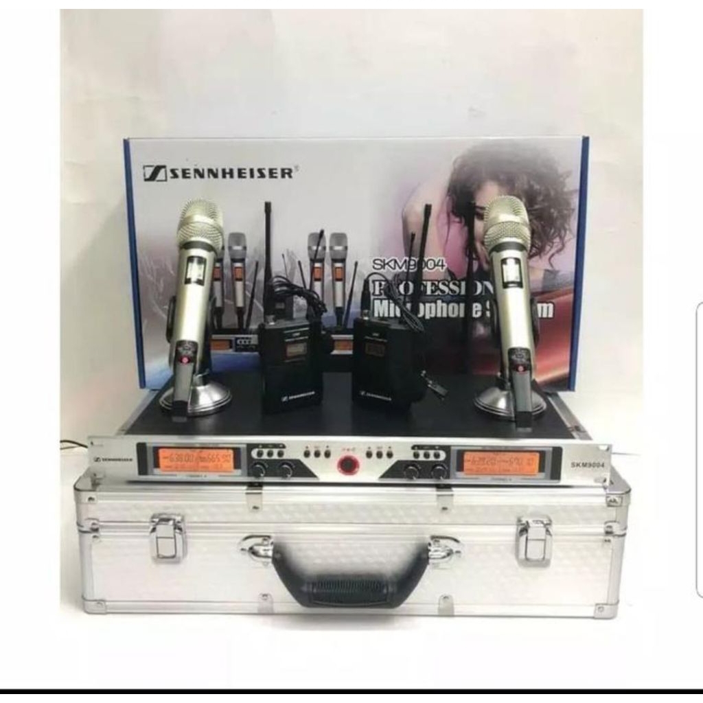 MIC WIRELESS SENNHEISER SKM 9004 U 4 MIC PEGANG WIRELESS