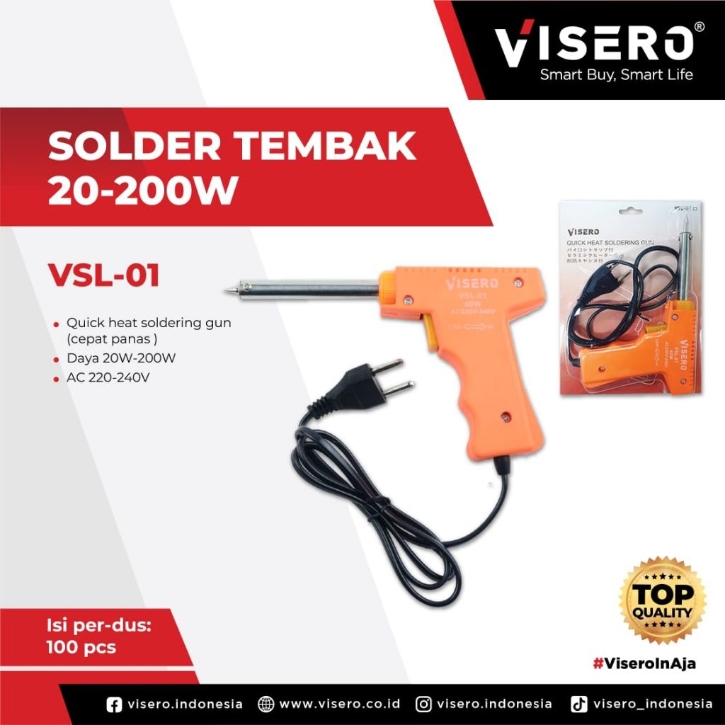Solder tembak Solder timah model tembak