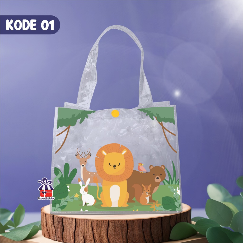 

FUNNY BAG READY STOCK !!!! SOUVENIR MIKA, TAS MIKA TRANSPARAN