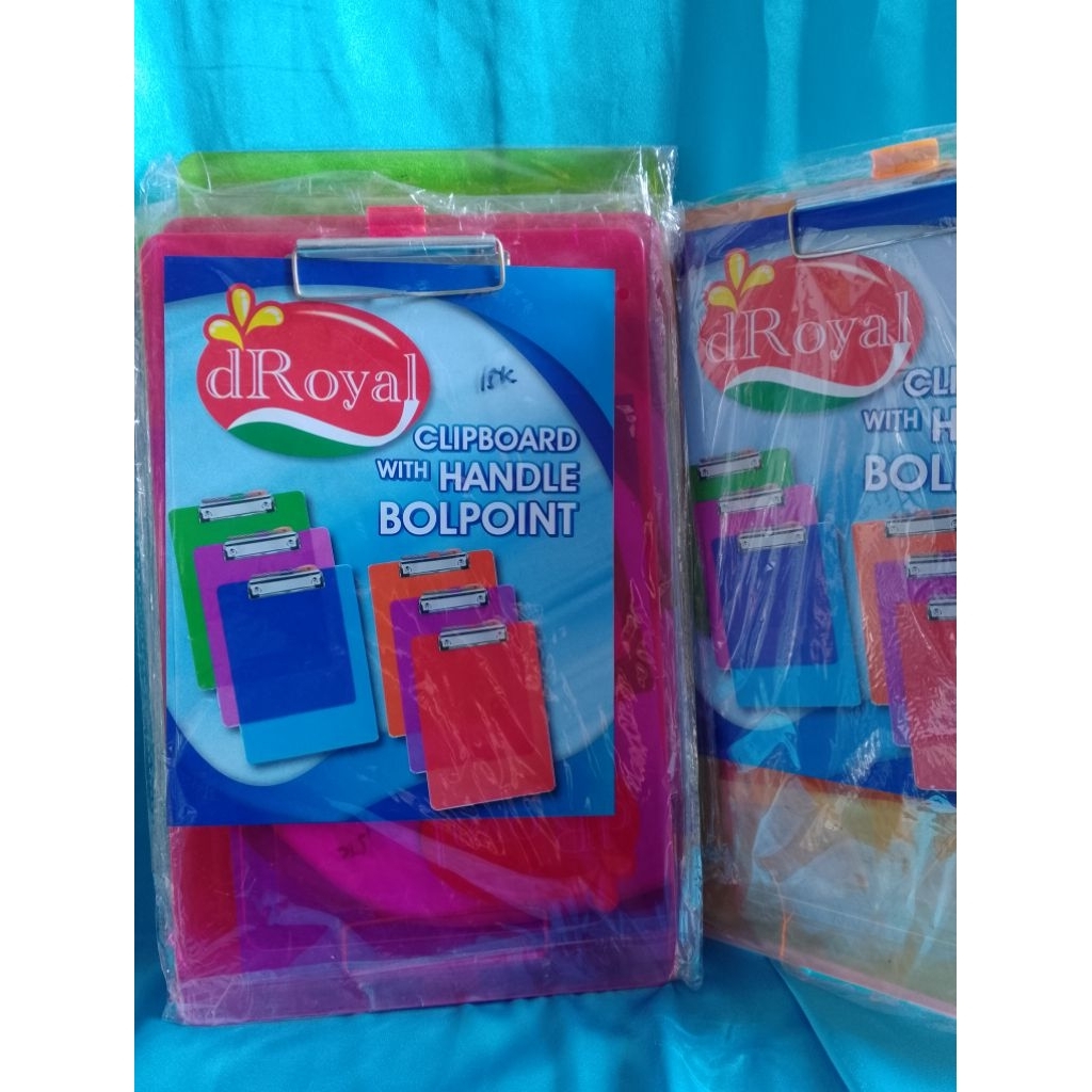 

“Promo Cuci Gudang" Clipboard Handle Ballpoint, Papan Jalan Transparan