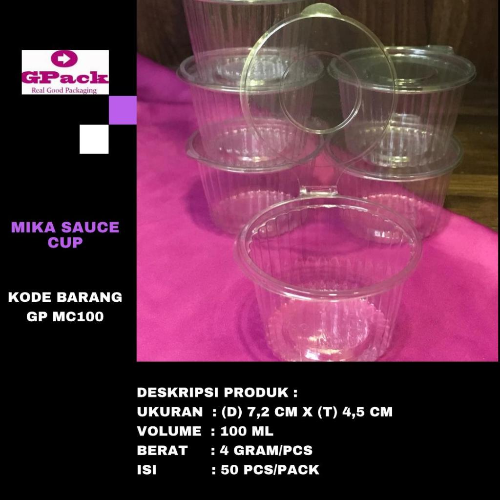 MIKA SAUCE 100 ML / SAUCE CUP MIKA 100 ML/ SAUCE CUP (GP-MC100)