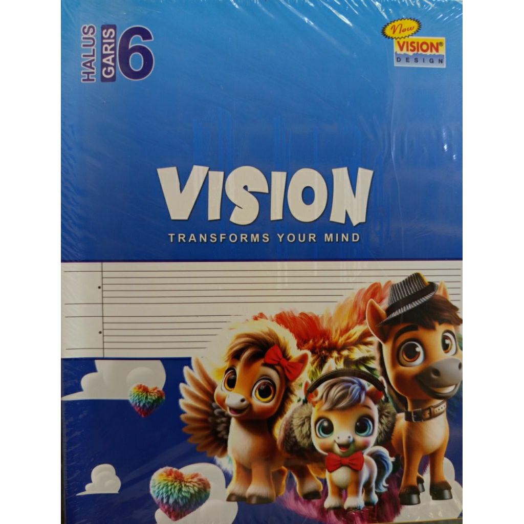 

Buku Tulis Halus/Buku Halus Garis 6 (5 Kolom) Vision 38 Lembar