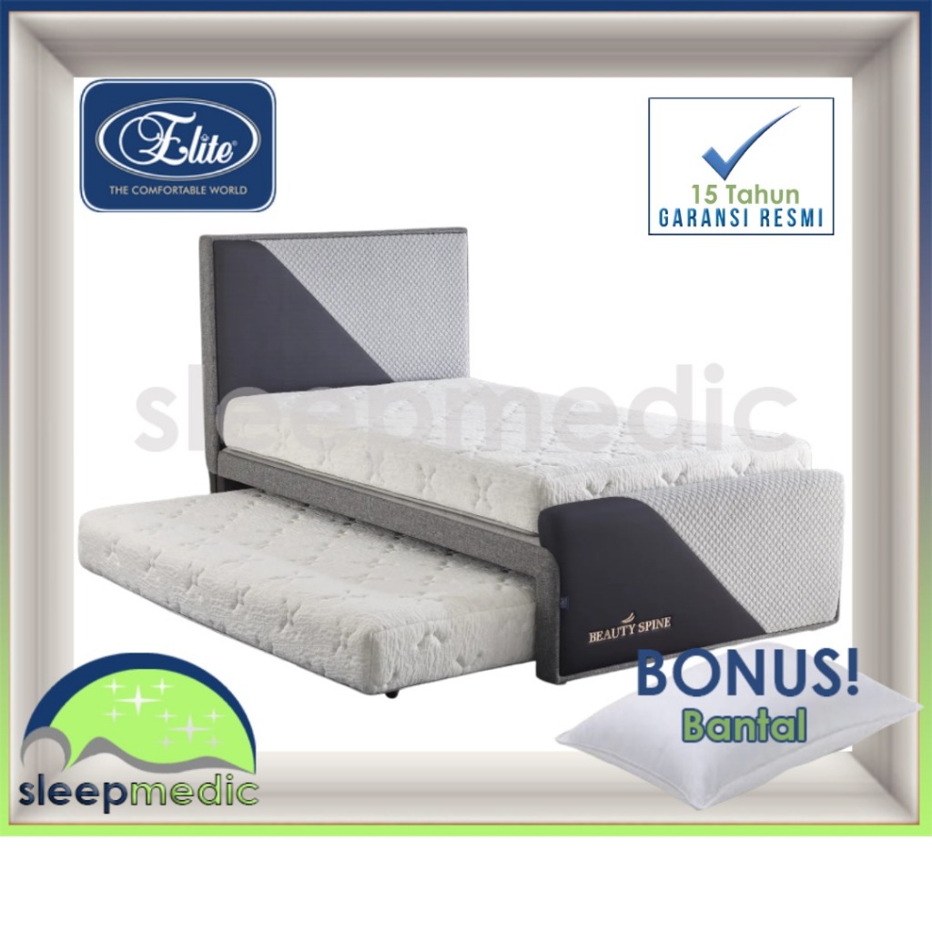 ELITE Multibed SpringBed Sorong 3 in 1 BEAUTY SPINE BEAUTYSPINE Pocket Spring Medium Sedang ( FULL S