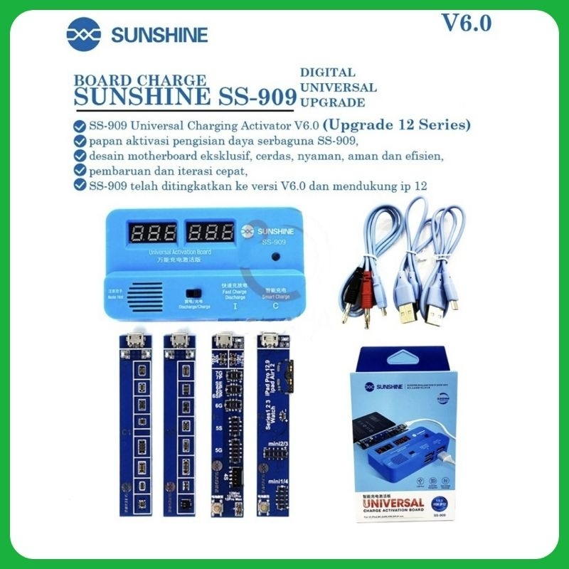 Alat Tembak Baterai Sunshine SS-909 untuk digital ip & android