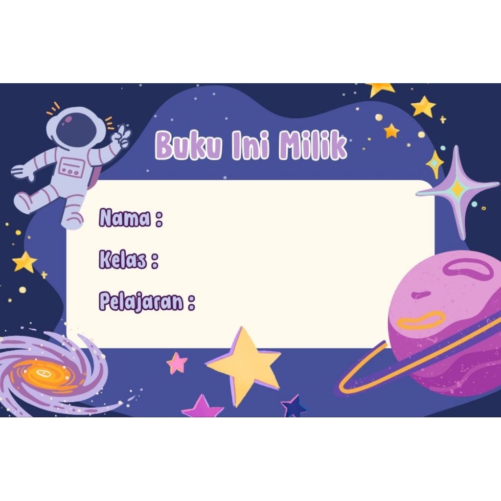 

Stiker Nama Custom A untuk Buku Tulis Anak