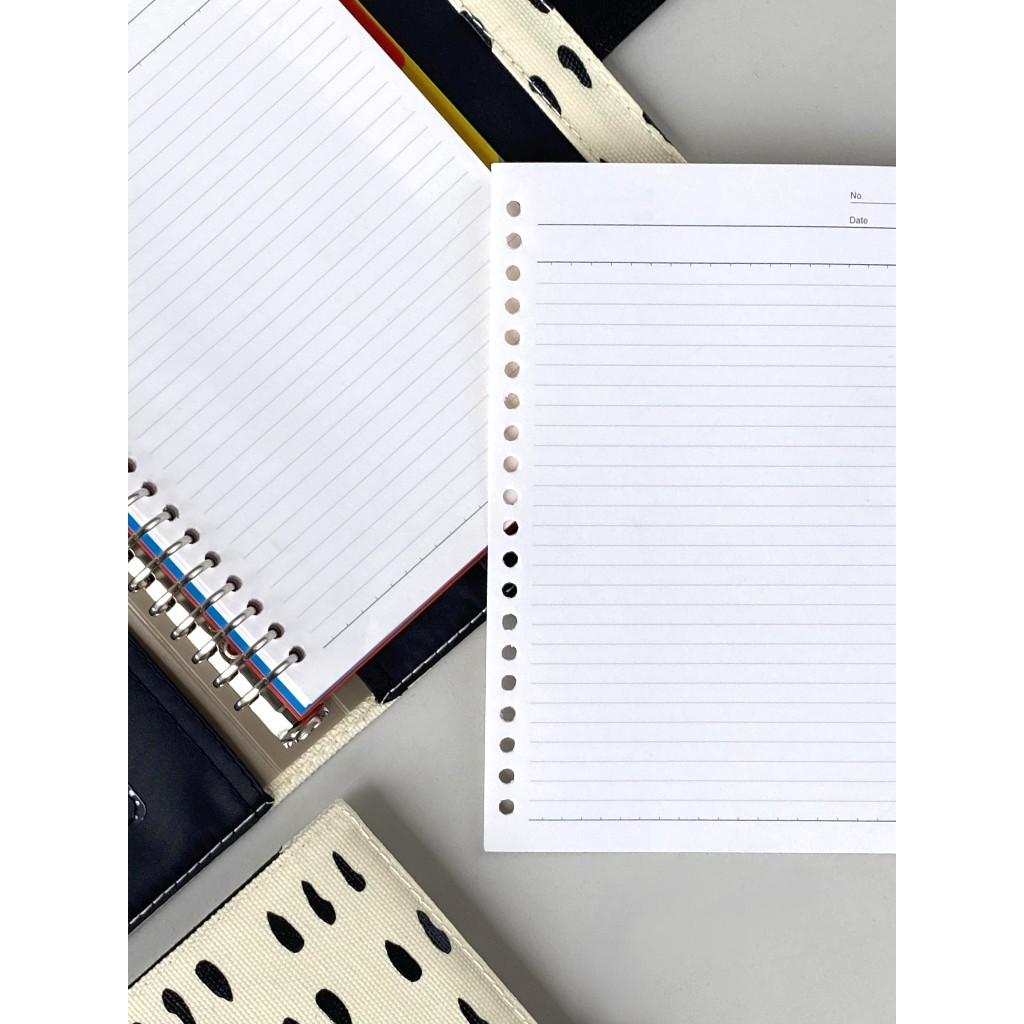 

A5 Binder Coma Beige Canvas Living