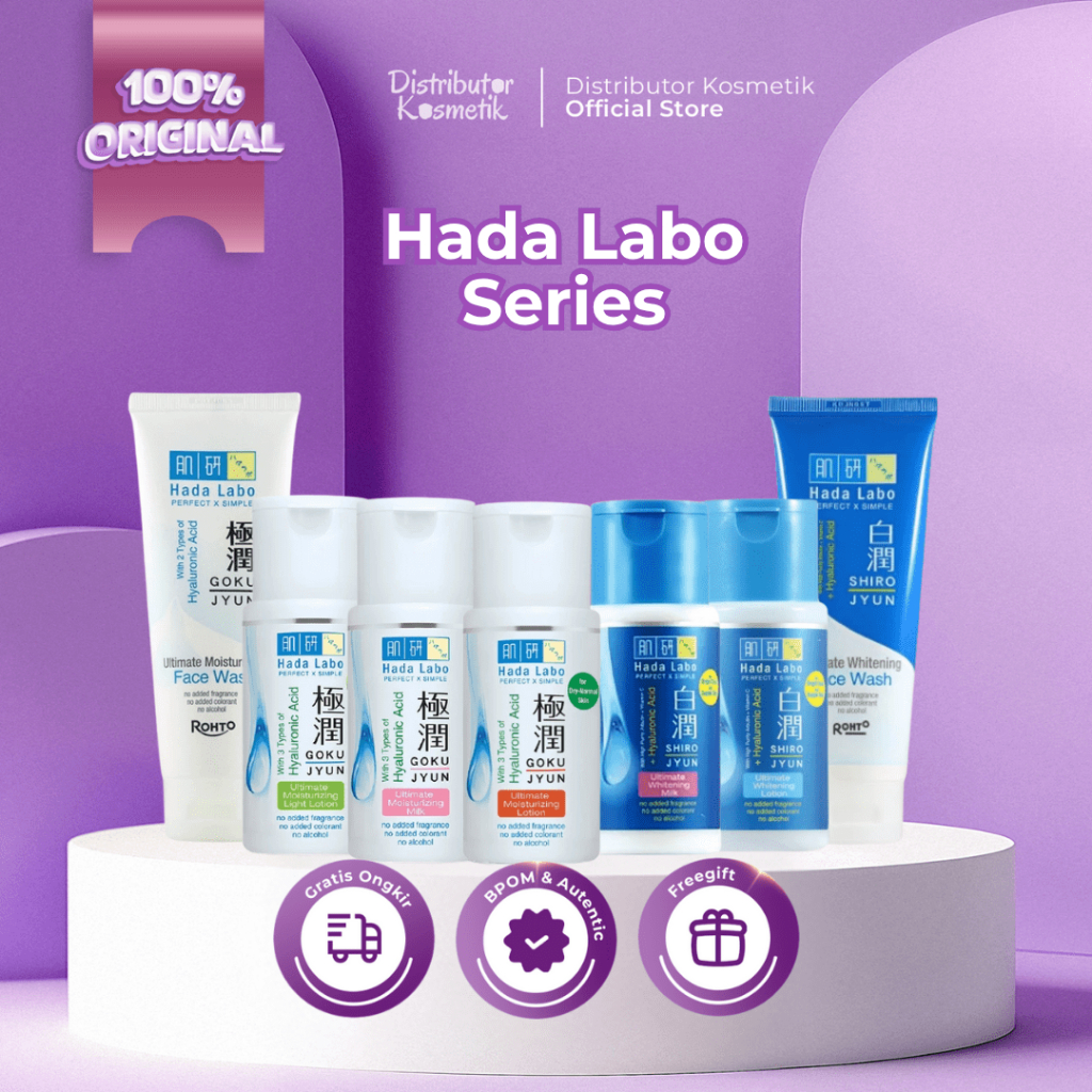 [ AGEN RESMI ] Hada Labo Series - Face Wash, Toner - Sabun Cuci Muka Original BPOM