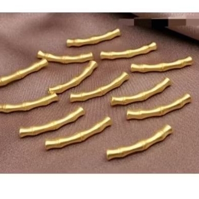 Charm Emas Asli Bambu Tulang 24K Hongkong 999%