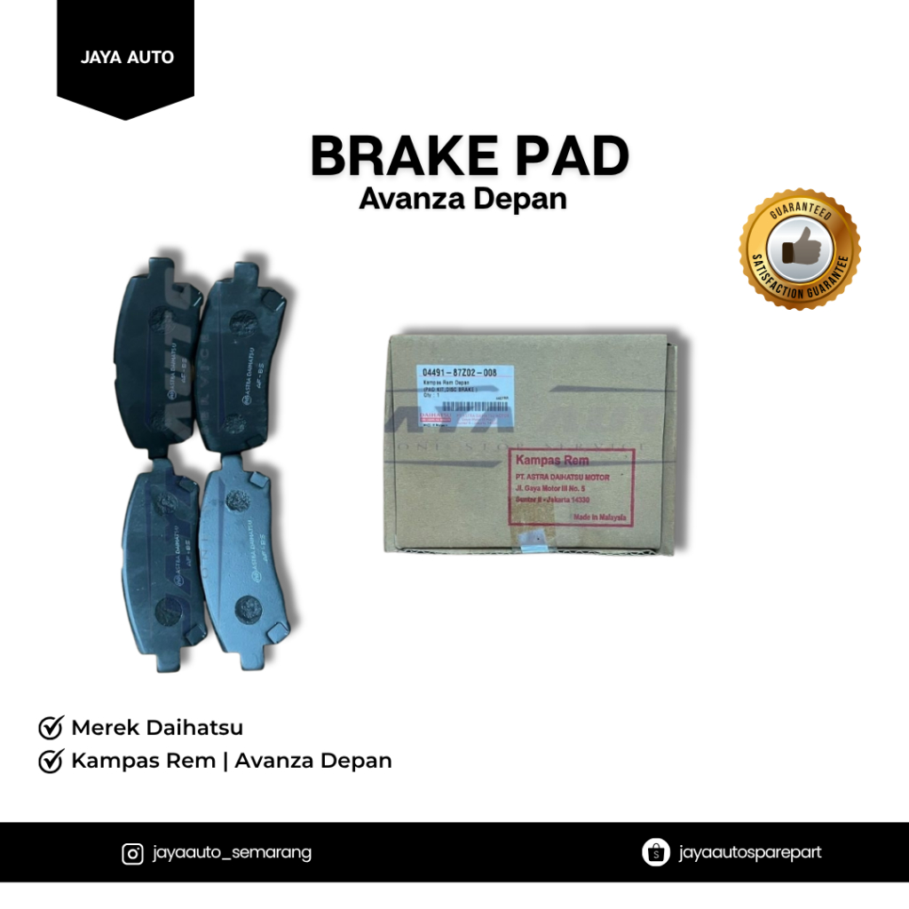 Brake Pad | Kampas Rem | Avanza Depan | Daihatsu | Original