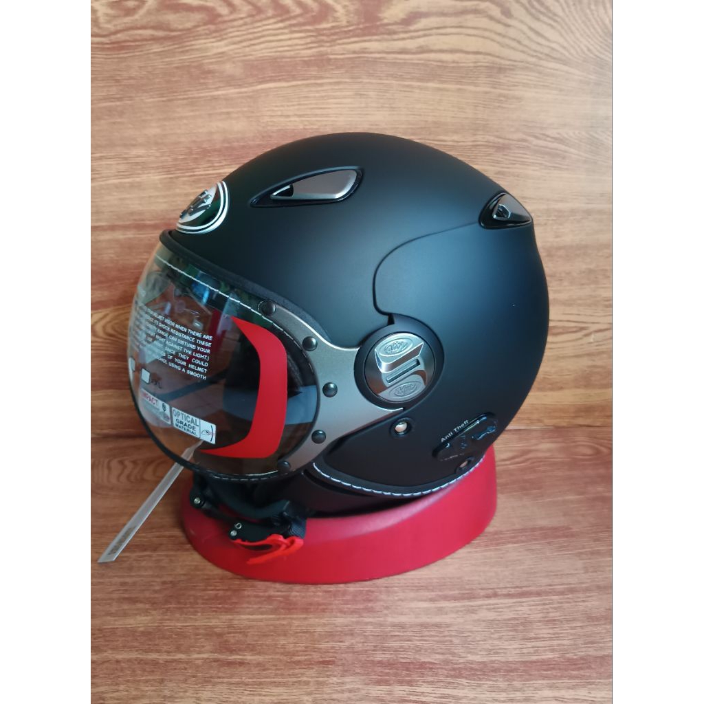 Helm kyt elsico solid black doff