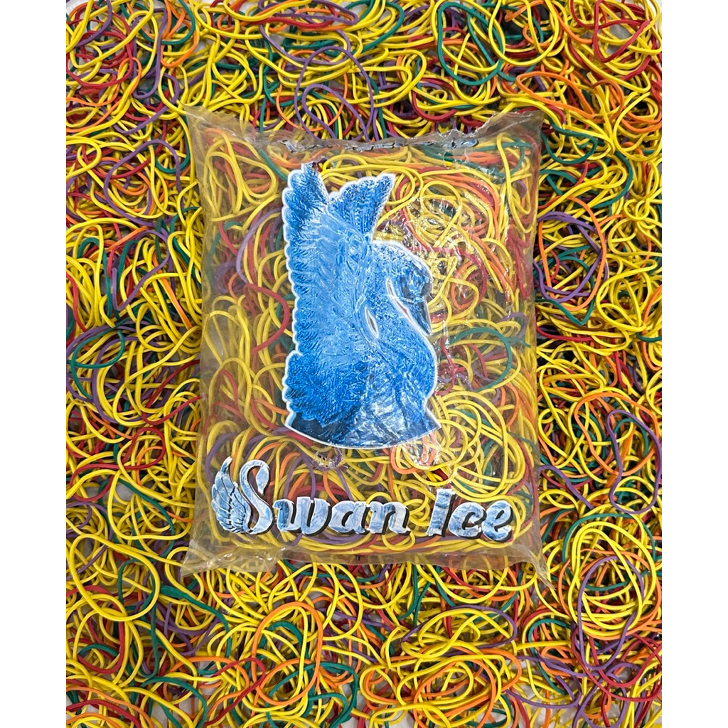 

KARET GELANG PENTIL PASTEL WARNA WARNI 500gr CAP SWAN ICE LUBANG STANDAR | KARET BERKUALITAS MURAH WARNA