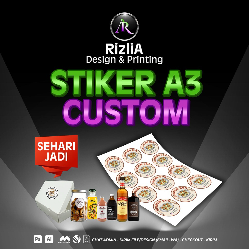 

STIKER LABEL CUSTOM A3 EXPRESS BEKASI