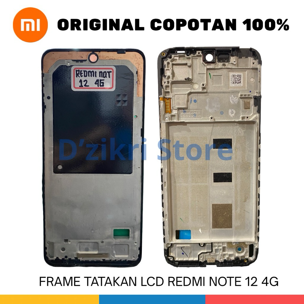 FRAME TATAKAN LCD XIAOMI REDMI NOTE 12 4G ORIGINAL COPOTAN 100%
