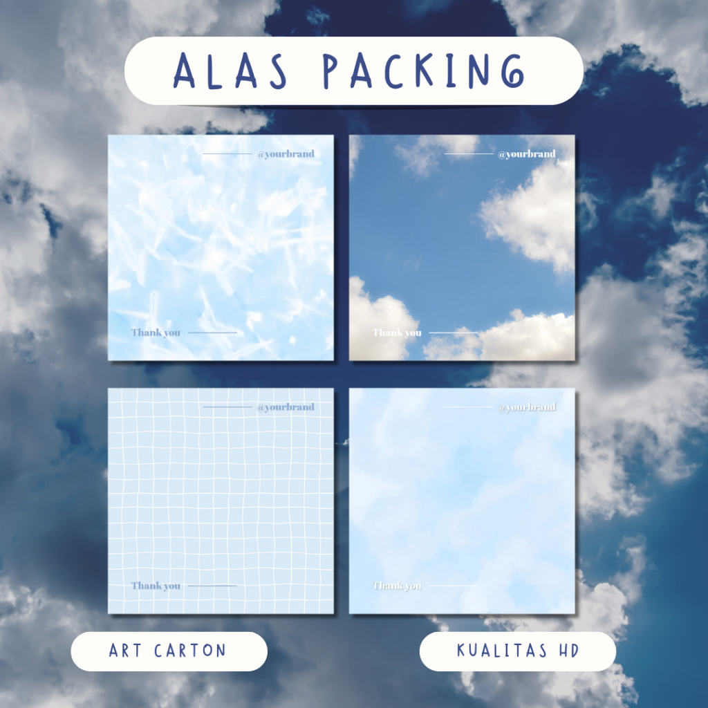 

ALAS PACKING AESTHETIC | PASTEL BLUE | ALAS ACCESORIES | ART CARTON TEBAL HD BY WATERMIAOW
