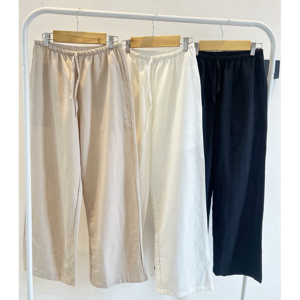 Kaluna Linen Pants | Celana Linen | Linen Pants | Celana Panjang Wanita | Linen Trousers