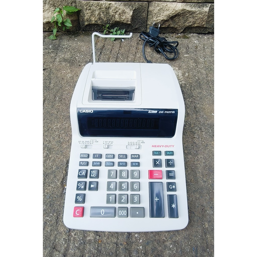 KALKULATOR STRUK CALCULATOR PRINTING CASIO DR - 140TM - DR 240 TM
