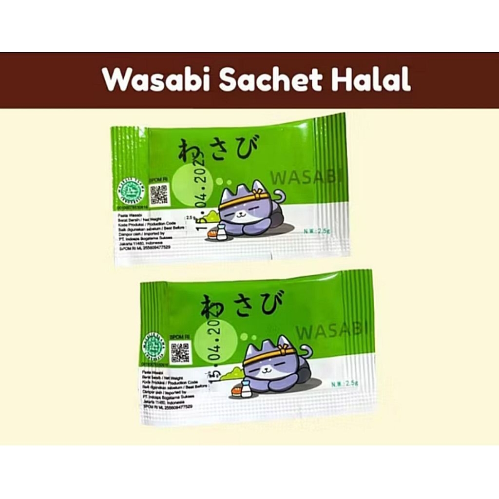 

Wasabi Pasta Halal Sachet Sushi Snack Termurah