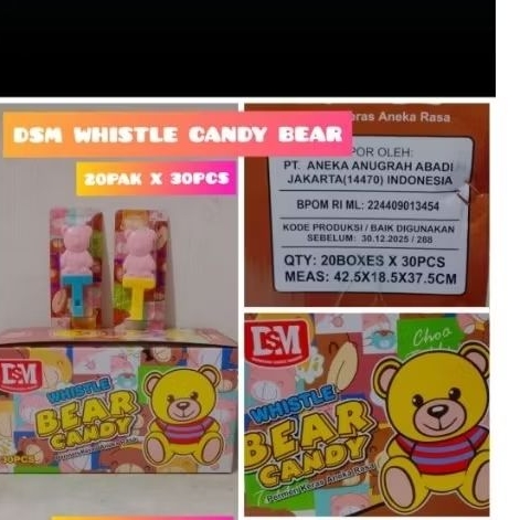 

PERMEN KERAS BERUANG 1PACK ISI 30PCS