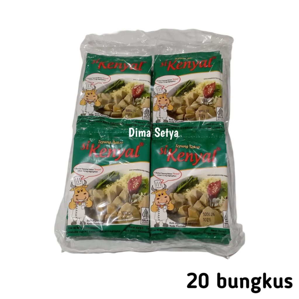

SiKenyal tepung pengenyal bakso 32 gram 1 pack ( 20pcs )