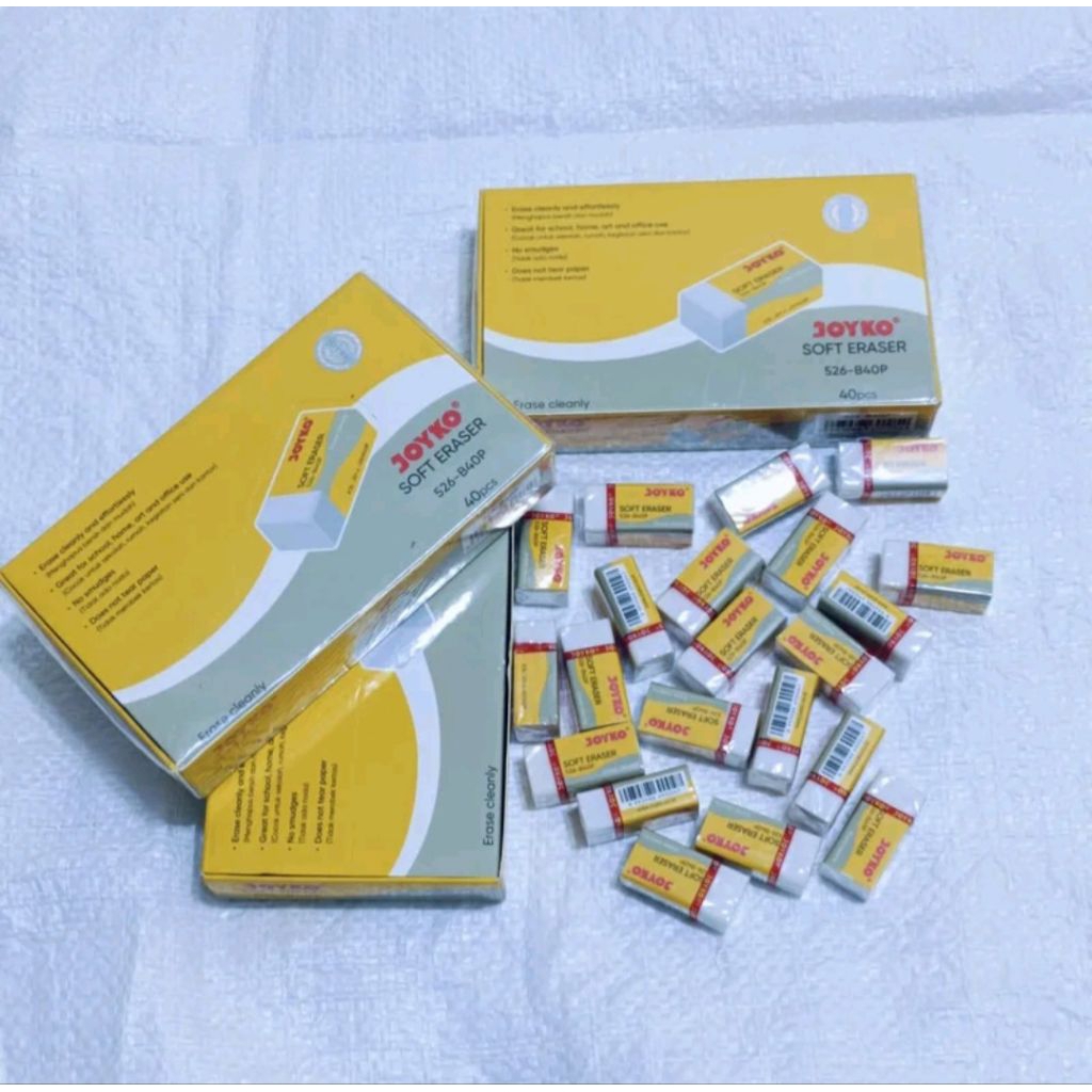 

1 Pack isi 40 pcs Penghapus Joyko Stationery